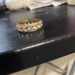 Moisenite Gold Ring.