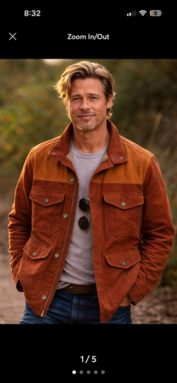 Men’s ORVIS Brand Jacket with multiple pockets Brown Medium