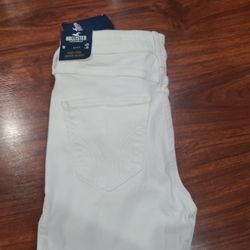 Hollister Size 1 White Jeans