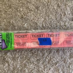 Brand New Red Double Raffle Tickets 250 Count