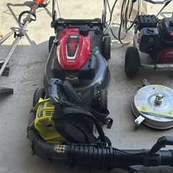 Lawn and pressure washer and blower bundle