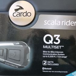 Cardo Scala Q3 intercome radio set
