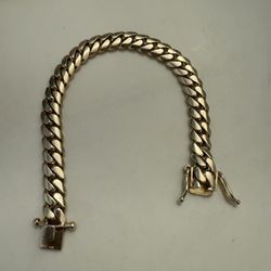 14k Cuban Link Bracelet