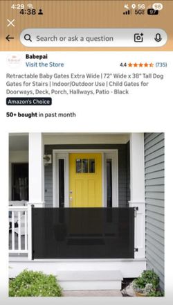 Babepai Retractable Baby Gate