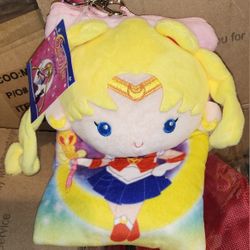 Sailor Moon Plush Lanyard Zipper Purse