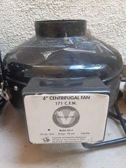 Centrifugal fans 4 Inch 171 CFM for dark grow room