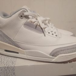 Air Jordan 3 Retro Craft Ivory/Grey Men Size 12