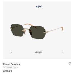 Brand new Oliver Peoples 