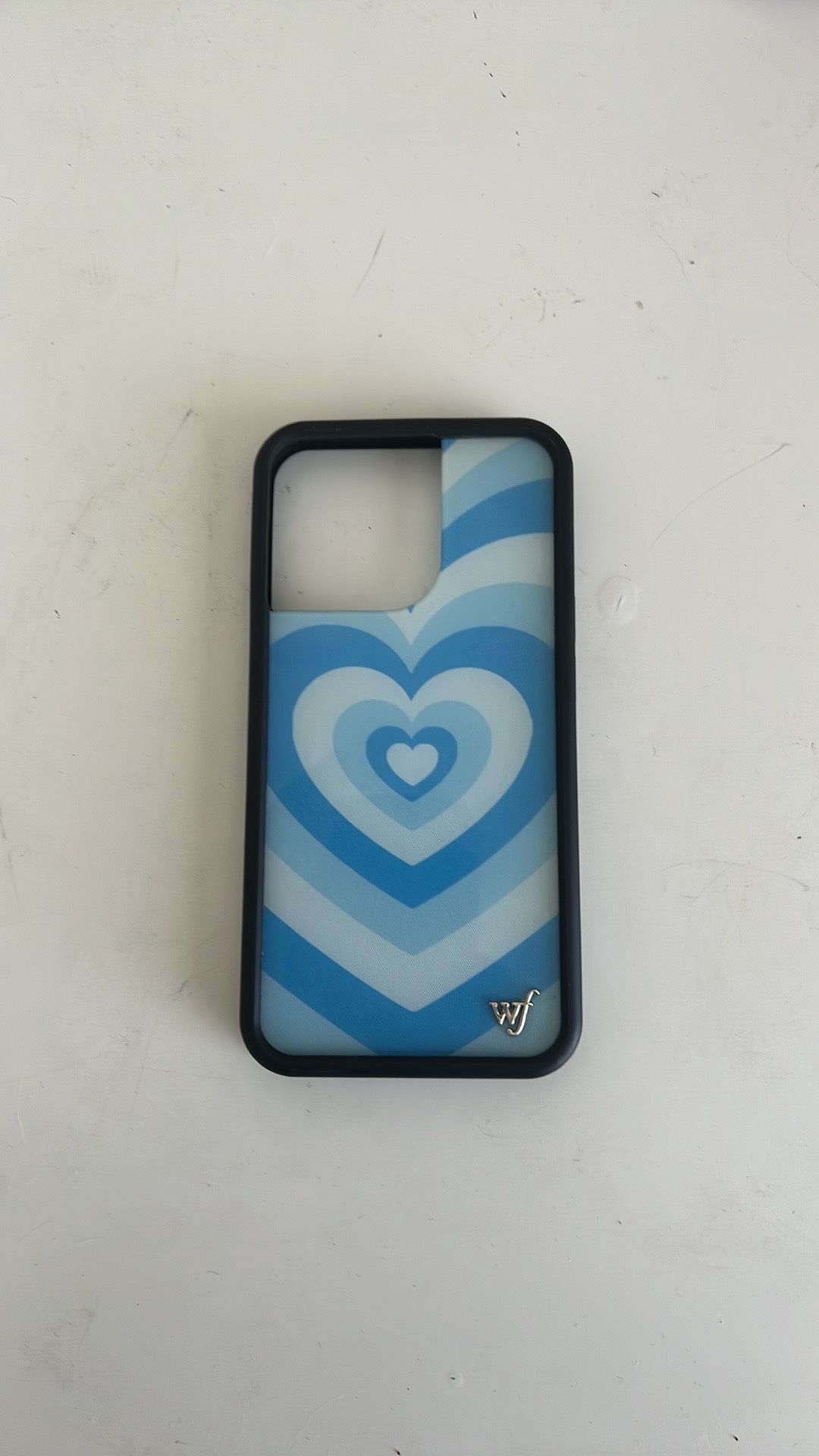 Wildflower Blue Heart Love iPhone 14 Pro Case 