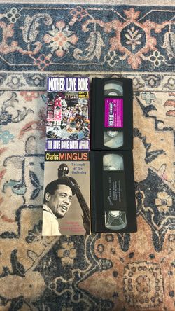 Mother Love Bone & Charles Mingus VHS Tape Lot! The Love Bone Earth Affair + Triumph Of The Underdog