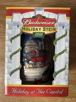Budweiser Holiday Stein 2001
