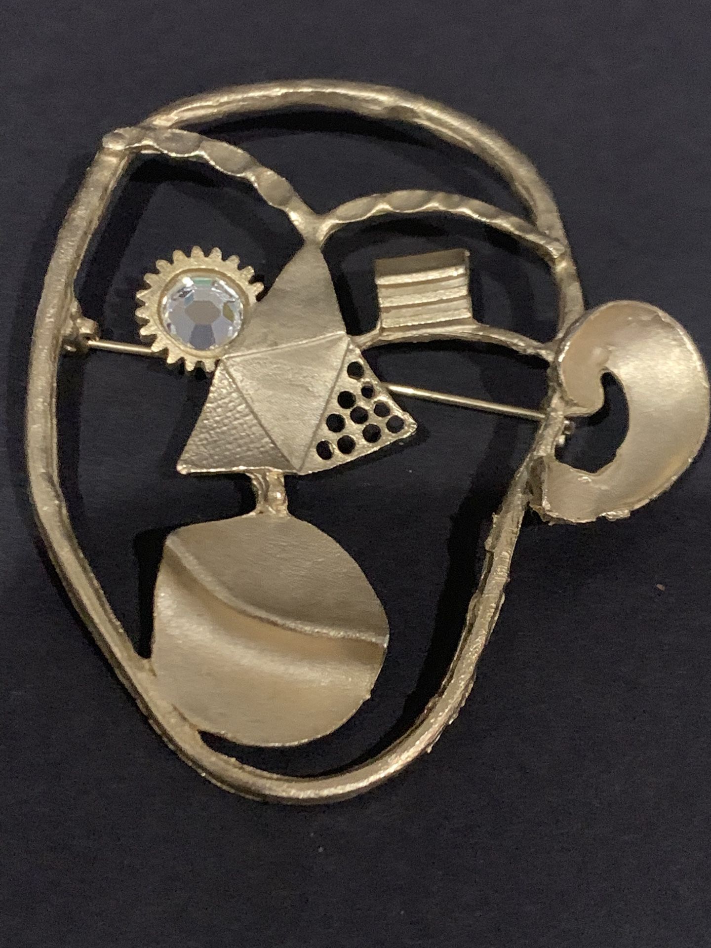 Vintage Abstract Picasso Brooch
