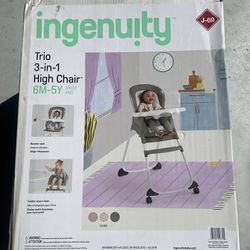 Ingenuity Trio 3-in-1 Convertible High Chair, Toddler Chair, Booster Seat - Flora The Unicorn