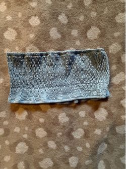 Light blue tube top size L
