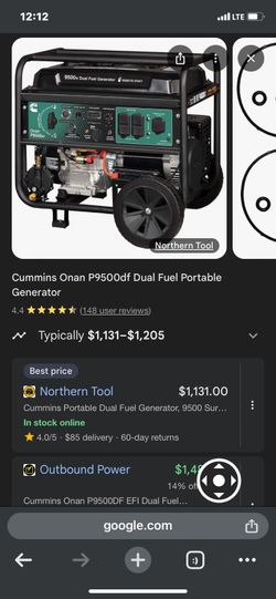 2021 Generator Df9500 $450