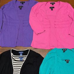 Women Clothes Size Medium 2 Pc Sweater Bundle (4sets)