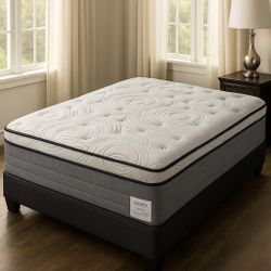 Full Size Mattress Pillow Top 14” Brand New All sizes in stock Twin-Queen & King Same day Delivery