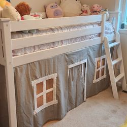 Single Toddler White Bunk Bed