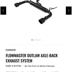 Jeep FLOWMASTER OUTLAW AXLE-BACK EXHAUST SYSTEM