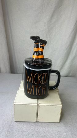 Rae Dunn Wicked Witch Mug with Topper