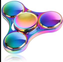 Lot of 12 - Very high quality metal fidget spinner. These spinners spin for over 5 minutes. Each one comes in a plastic box.  Approximately 80 availab