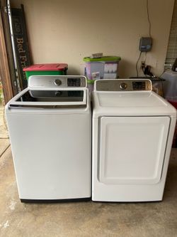 Samsung HE Heavy Duty Super Capacity Washer And Electric Dryer Set 