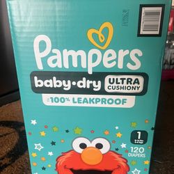 Pampers Size 1 Baby Dry Ultra Cushiony Count 120