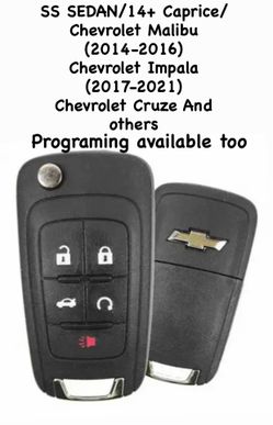 Chevrolet Keyless Flip Remote Key 5 Button