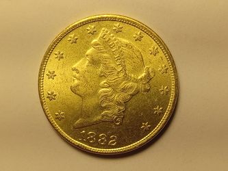US 1882 Golden $20 Liberty Double Eagle. ExonumÃa Fantasy Token.