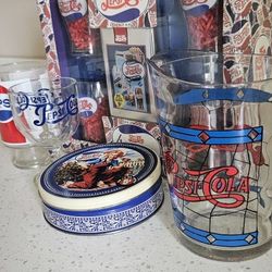 PEPSI GLASSES & PITCHER
