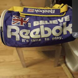 Vintage Reebok Britain Duffle Gym Bag
