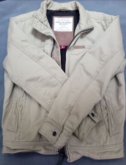 Abercrombie & Fitch Khaki Zip-Up Jacket