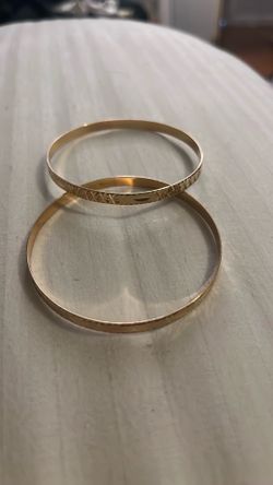 2 Solid 18kt gold bracelet