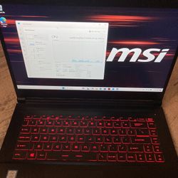 Msi Gaming Laptop i7 RTX 2060