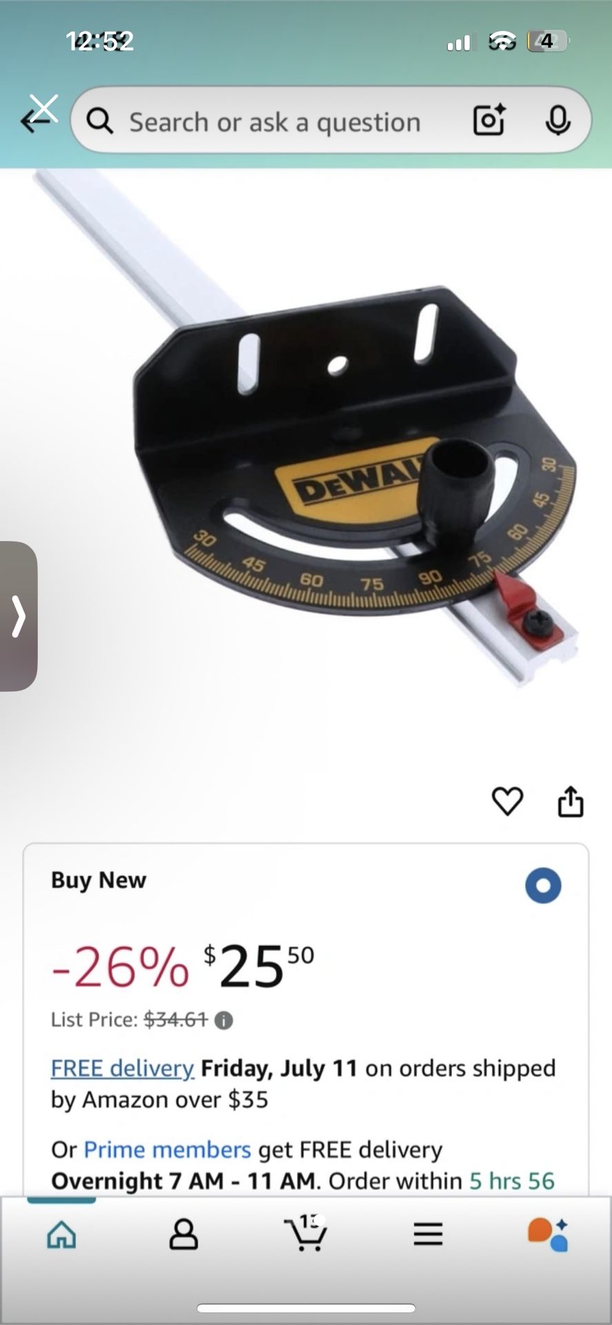 DEWALT Miter Saw Protractor