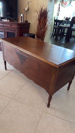 Antique Wooden Cedar Chest Hope Chest