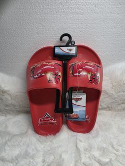 Disney Pixar Cars Lightning McQueen Slides Size 5