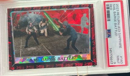 2023 Toppe Star Wars sapphire “Sail Barge Battle”