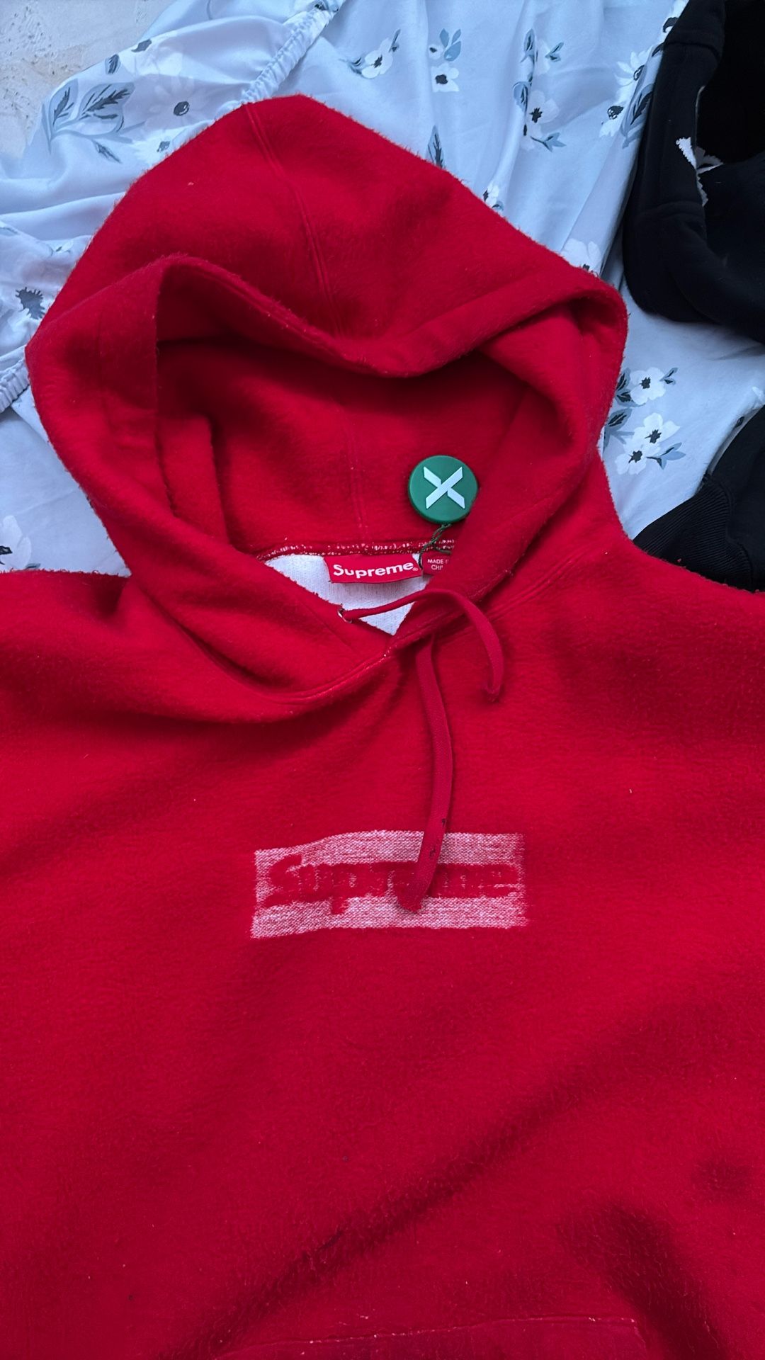 Supreme Red Hoodie Reversible