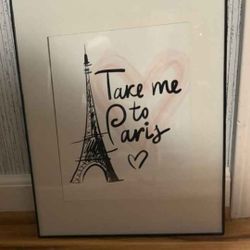 Take Me To Paris Matted Print