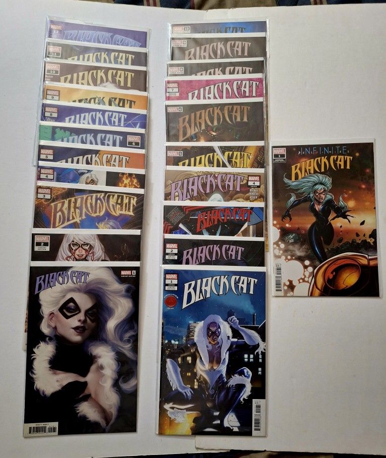 Black Cat Vol. 1 & Vol. 2 + Annual Lot Of (22) Marvel Comic Books Lot 