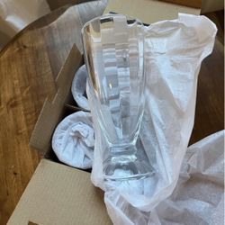 Four Cold Stone Creamery milkshake glasses