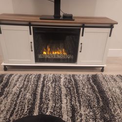 TV Console with Electric Fireplace