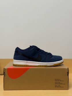 Nike SB Dunk Low Navy Black Gum Sz 9M