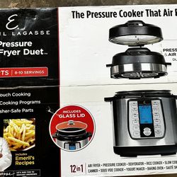 Emeril Lagasse 8 Quart Pressure / Air Fryer Duet 