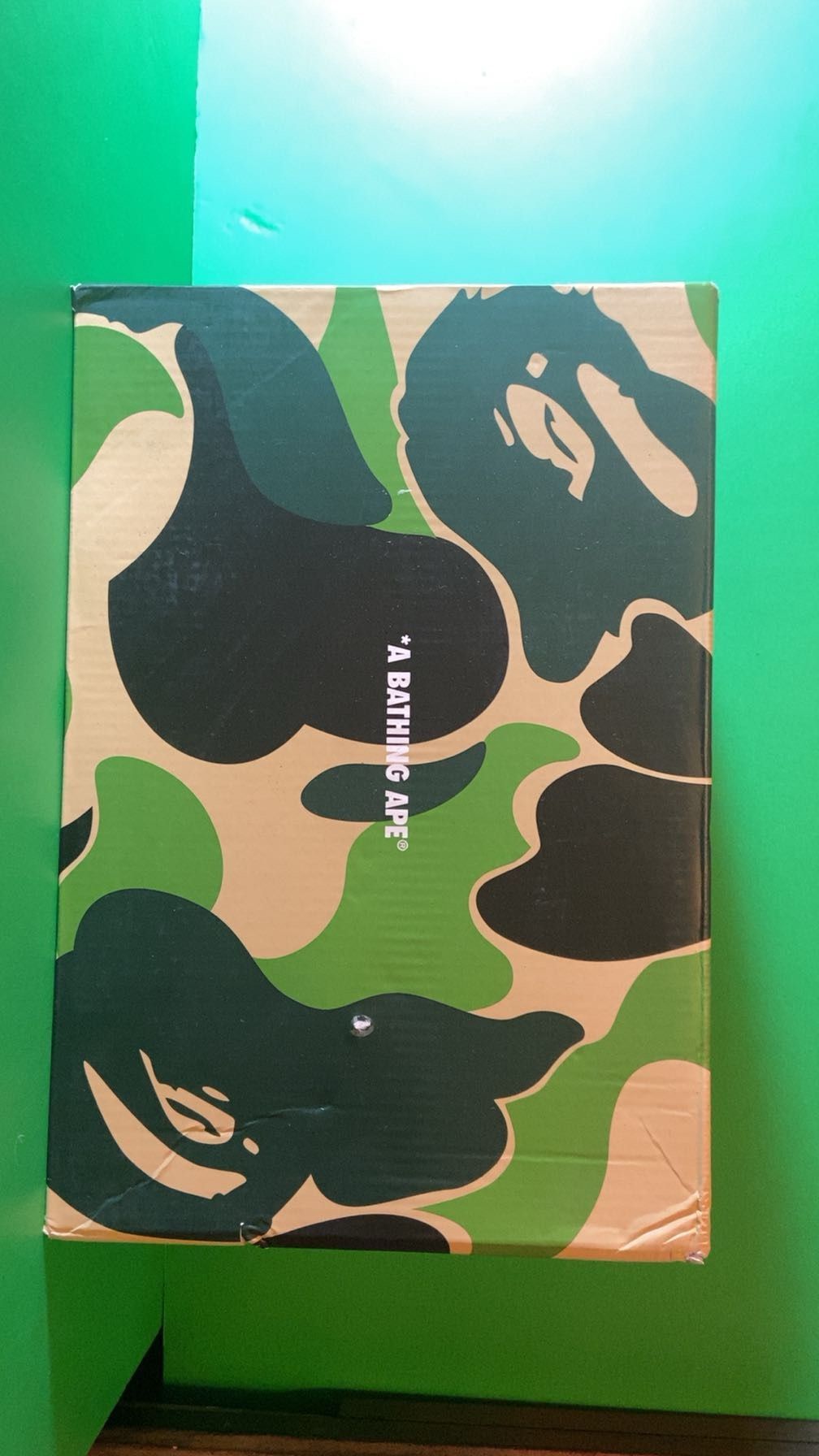 Bape And White Bapesta Shoes 