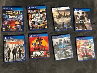 7 PS4 & 1 PS5