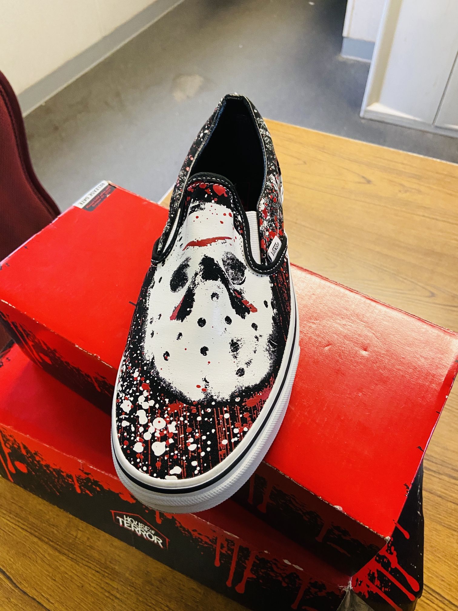 Slip On Vans, Friday The 13th , Jason Voorhees Addition