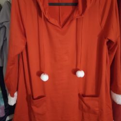 Juniors Hoodies Santa Dress