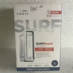 ARRIS (SB8200) - Cable Modem - Fast DOCSIS 3.1 32x8 Gigabit Cable Modem , Approved for Comcast Xfinity, Cox, Charter Spectrum, & more | 1 Gbps Max Int